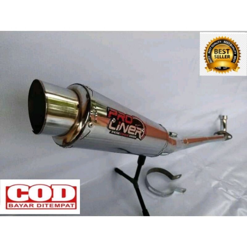 Knalpot Racing prolinear full crum Supra x/Supra fit/Jupiter z/Vega r/Revo/karisma/Blade/supra125