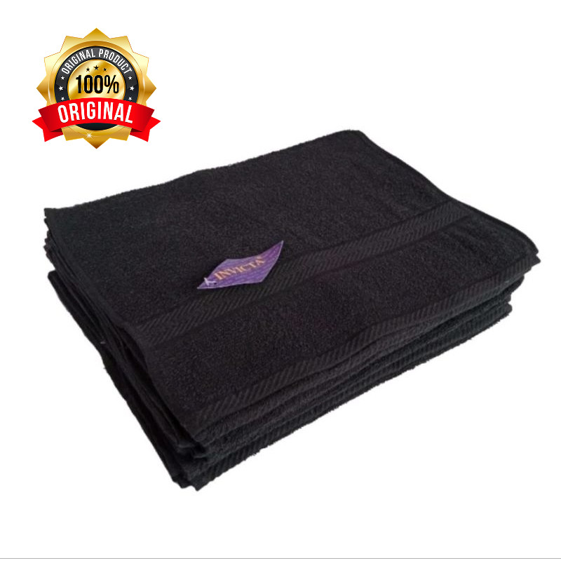 Handuk Hitam Salon / Barbershop Invicta