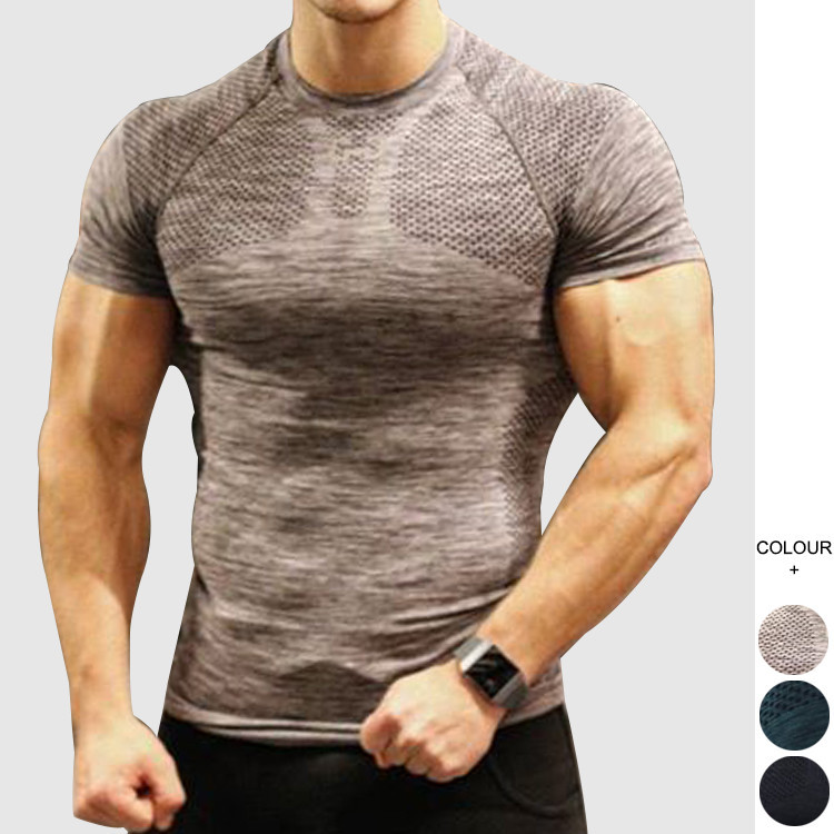 N Bulk Kaos Oblong poliester leher bulat kaos polos olahraga kaos oblong cetak khusus untuk pria