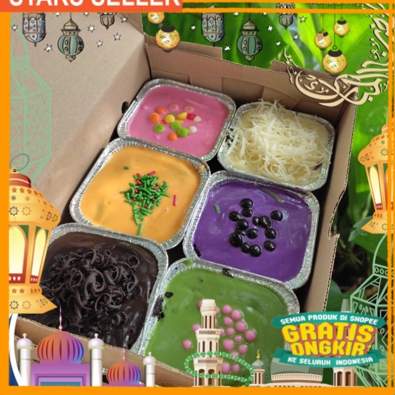 

DESSERT BOX 6 RASA / BROWNIS LUMER / BRONIS / BROWNIES/ King J Snack