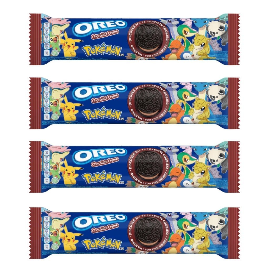 

OREO CHOCOLATE CREAM, 119.6G x 4 - Pokemon Edition