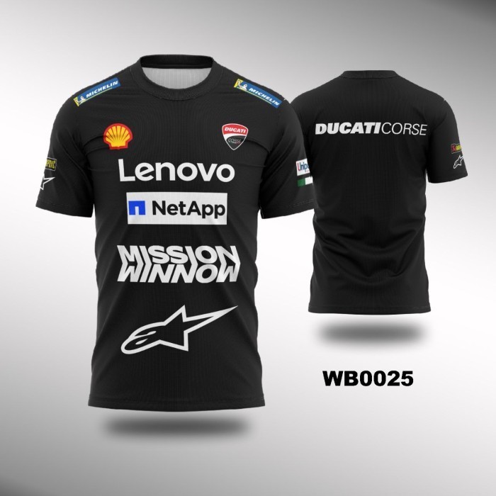 Kaos Jersey MotoGP Ducati Corse Full Print WB0025
