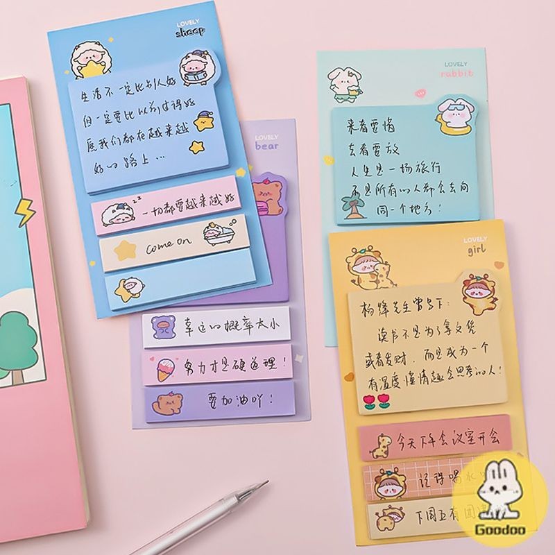 

Kartun Kreatif Postit Note Cute Ins Mark Message Postit Note Office Student Note - GOOD