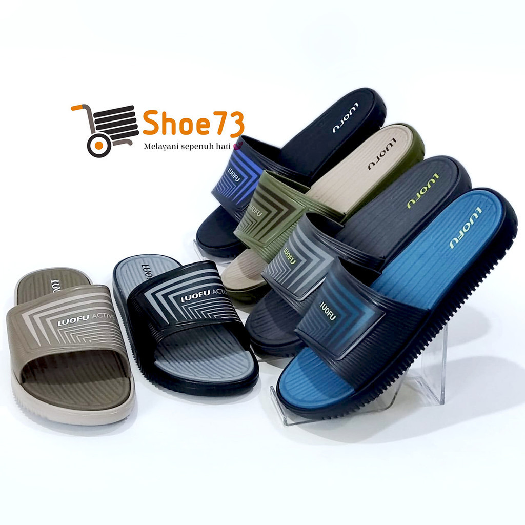 Sandal Pria Slipper/Slider | LUOFU E 6168 H - E04 SIZE 40-44