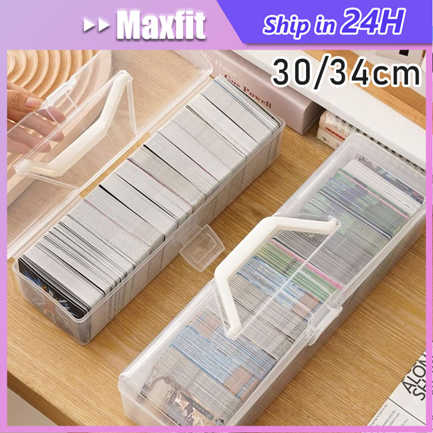 Kotak Penyimpanan Kartu Name Card Storage Box Photocard Kotak Plastik Besar Transparan Akrilik Kotak