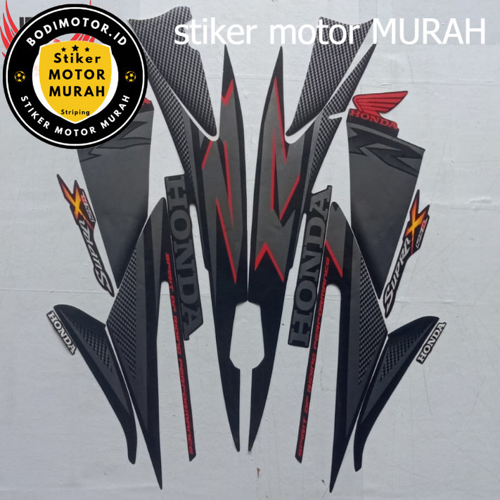 STIKER STRIPING LIS BODY HONDA SUPRA X 125 R 2007 LIS STIKER SUPRA X 125 R 2007 Termurah