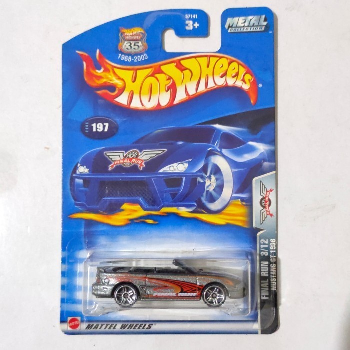 Hotwheels Hot Wheels 1996 Mustang GT Convertible silver 2003 Final Run -DD24