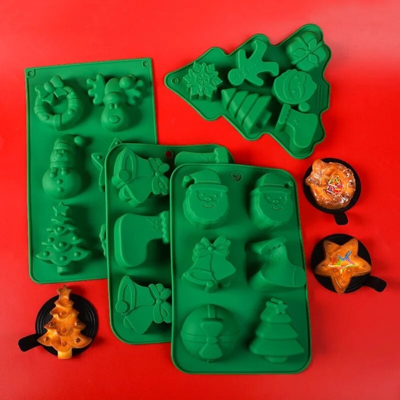 

Christmas Cake Silicone Mold, Santa Claus, Christmas Tree, Baking, Grinder, Creative, Home, Good Things