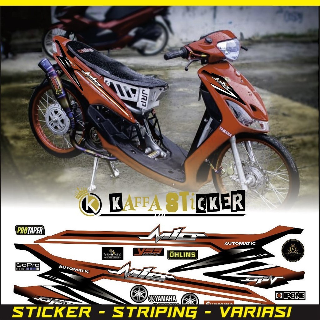 STRIPING TERLARIS Stiker Mio Sporty Mio Smile Striping Mio polet Mio Sporty Mio Smile Thailand Stike