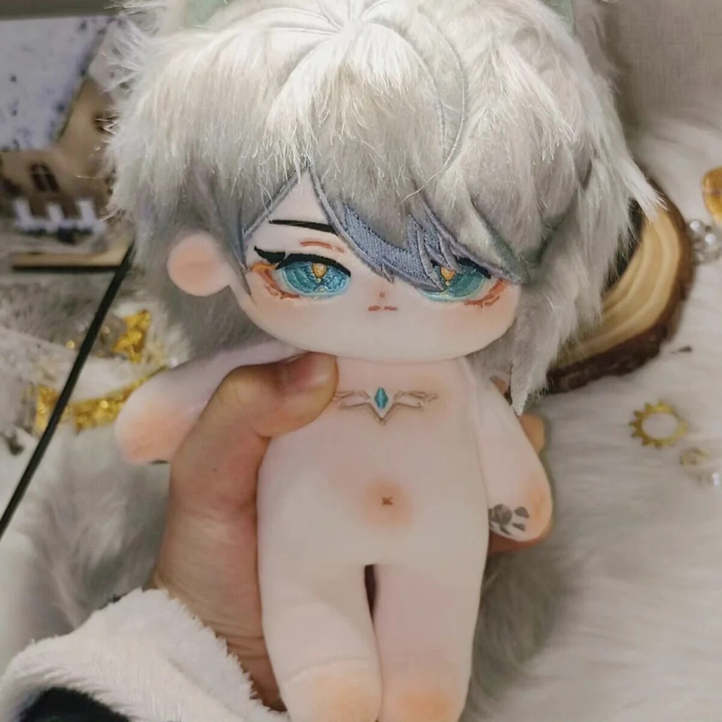 20cm Cotton Stuffed Dolls Genshin Impact Alhaitham Anime Peripheral Plush Dress-up Puppet with Costu