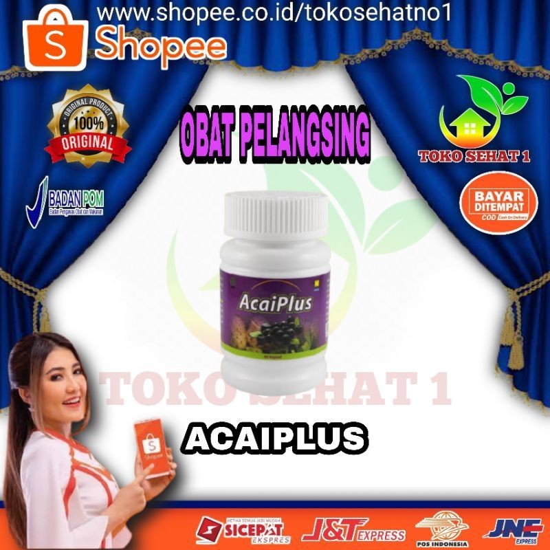 Acaiplus Acai Berry Pelangsing Nasa Tanpa Diet Original Herbal Alami