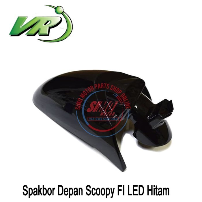 Marynt Spakbor Slebor Dek Depan Scoopy FI LED 2017 2018 2019 HITAM KWS