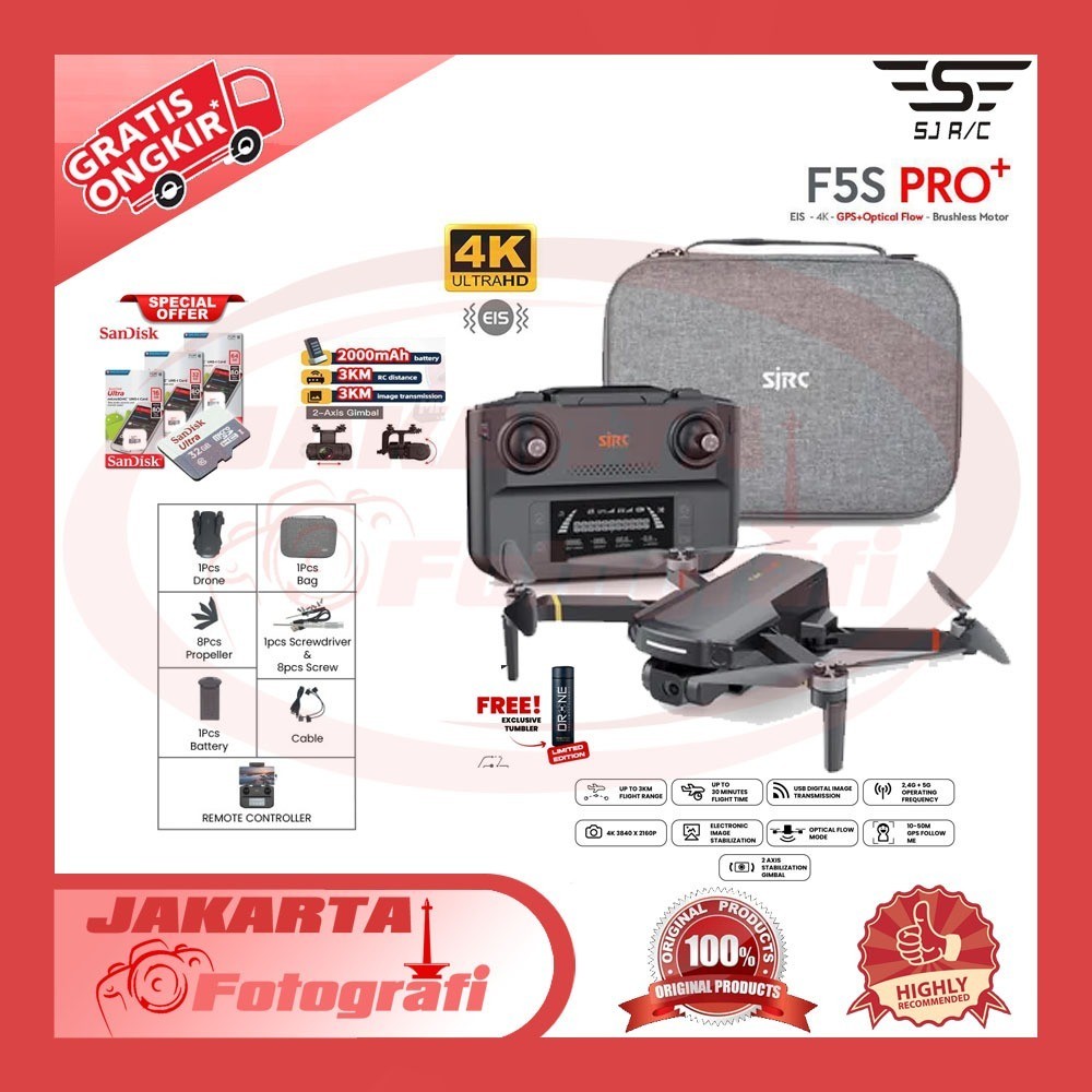 SJRC x ROX F5S Pro+ Plus Drone 3.5KM 4K EIS /SJRC F5S F5 S Pro + Plus