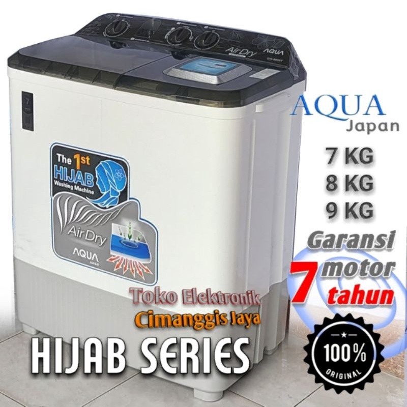mesin cuci Aqua 2 tabung 7 kg 8 kg 9 kg 10 kg