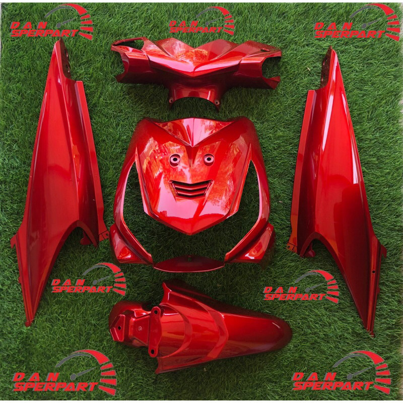 Full body halus beat karbu merah / full cover body set beat lama karbu merah 2010 2011 2012 lengkap