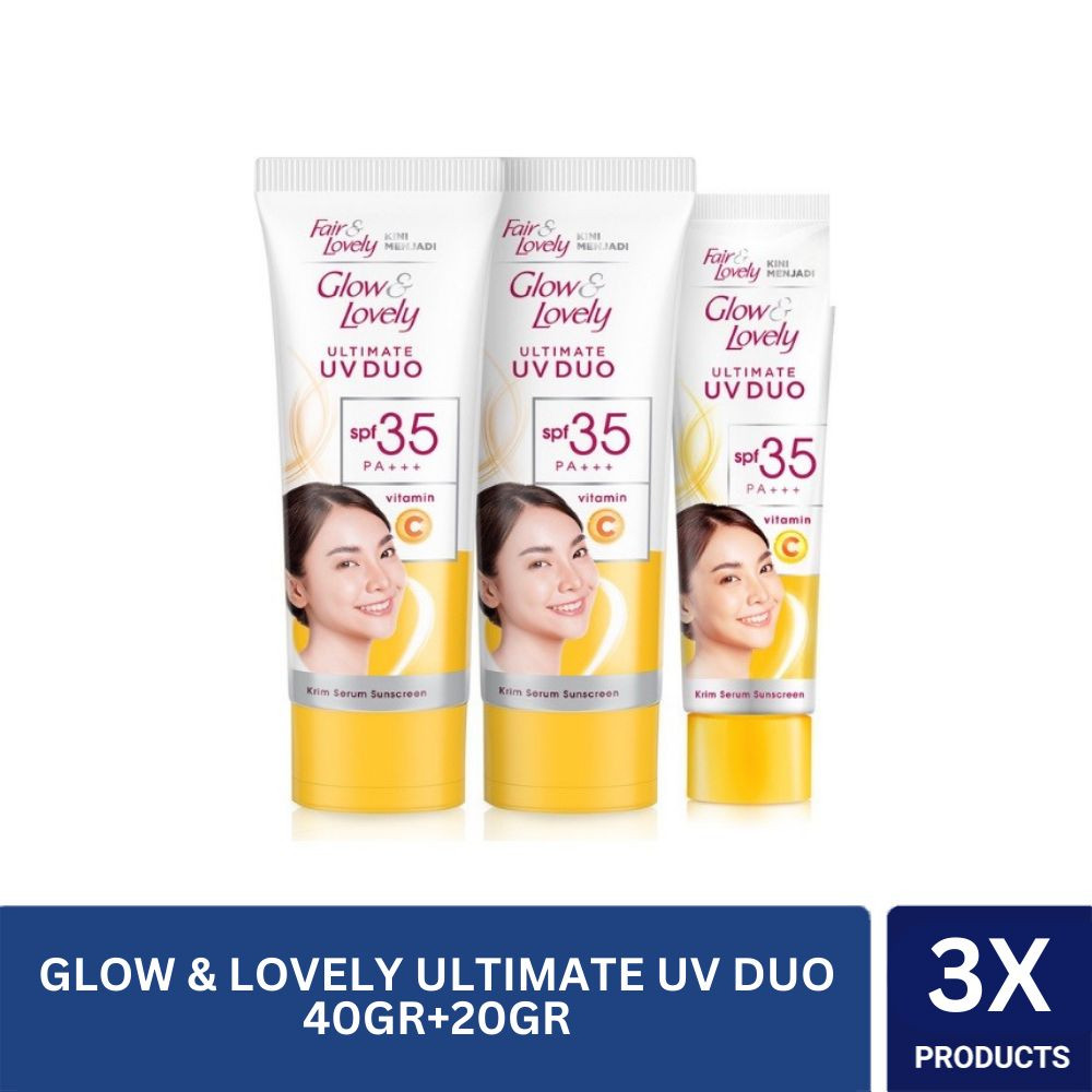 Glow & Lovely Ultimate UV Duo 40g + Glow & Lovely Ultimate UV Duo 20g