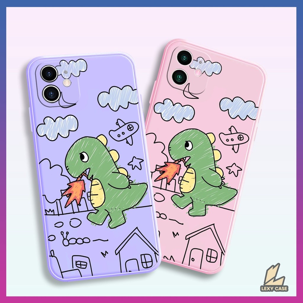 Case Dino Draw SM016 Xiaomi Redmi 9 9A 9C 9T 10 10A 10C Note 5A Poco X3 M3 F4 Casing HP Motif Karakt