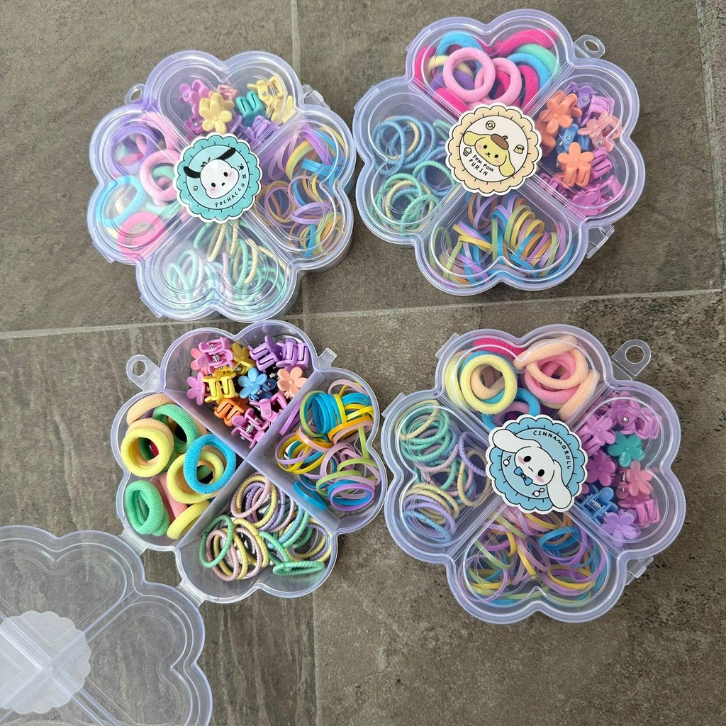 FREE BOX - Kunciran Jepitan Ikat Rambut Set Anak Model Korea Aksesoris Rambut Anak