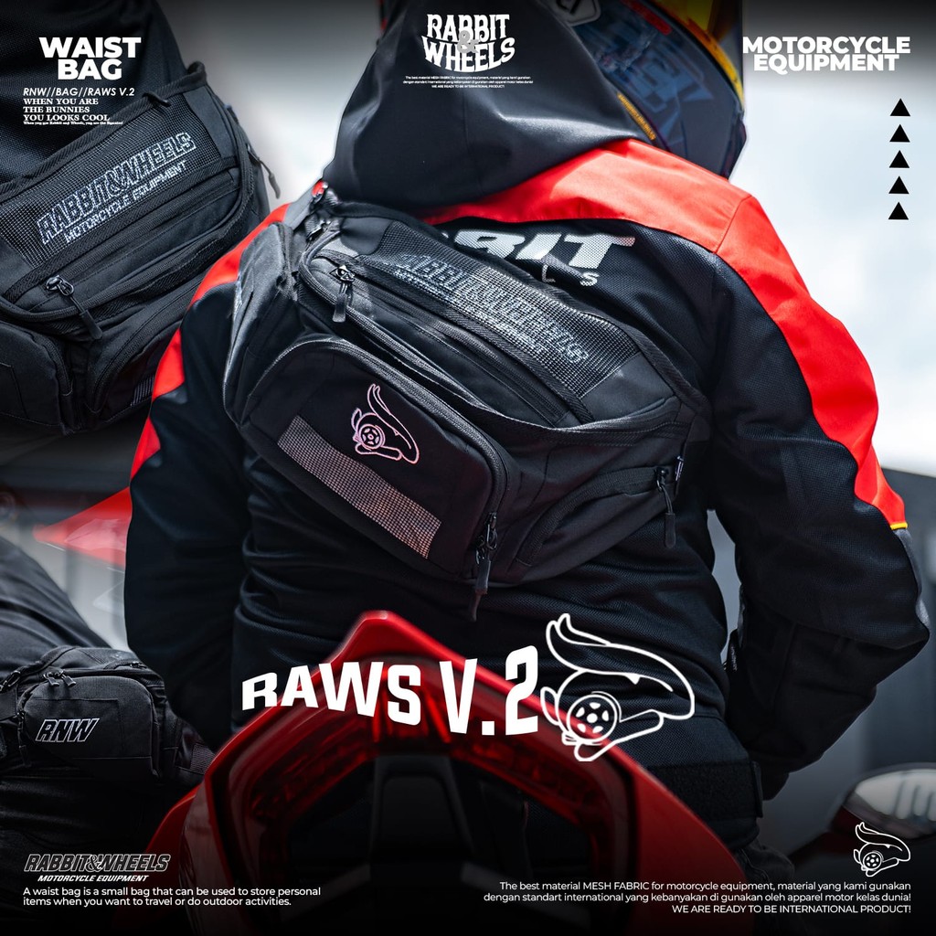 RAWS/V2 Waistbag RABBIT AND WHEELS