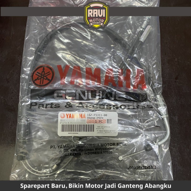 1S7 KABEL GAS THROTTLE TALI SELANG MOTOR JUPITER MX OLD LAMA YAMAHA