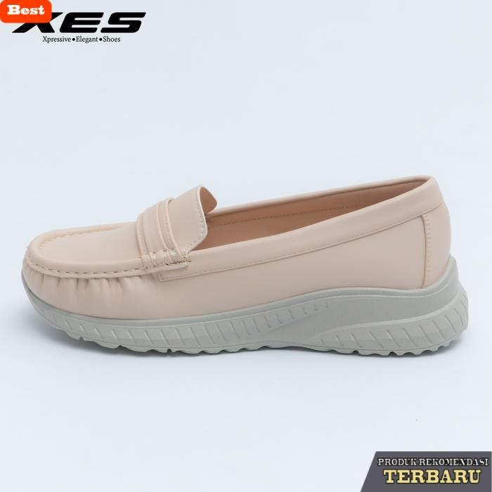 sandal wanita trend sekarang XES AURORA-393 / Sepatu Sendal Kerja Wedges Wanita Shoes - BEIGE, 37