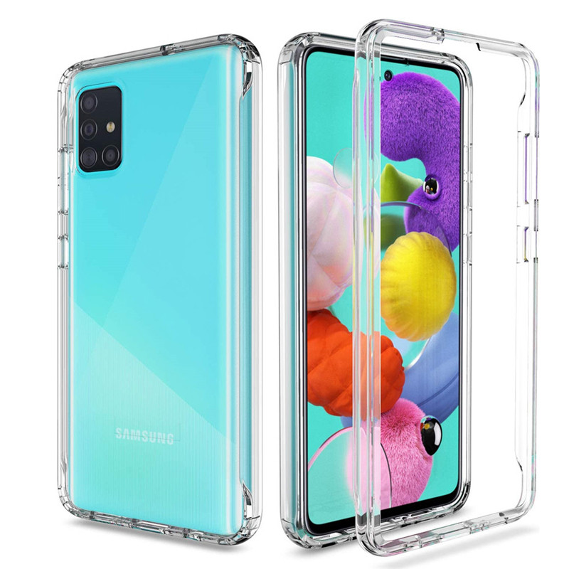 Full Body 360 Front Back Clear Phone Case For Samsung Galaxy A21S A51 A71 A50 A70 A10 A20E S8 S9 S10