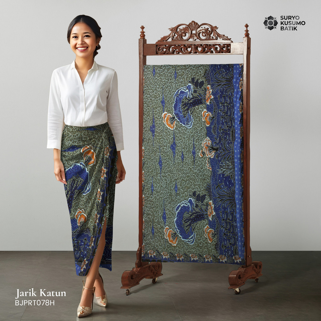 Suryo Kusumo Batik - Kain Jarik Batik Tulis Katun - Bebek Hijau