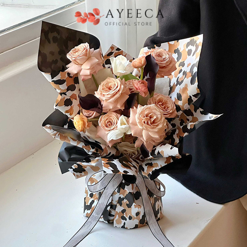 

AYEECA - FL42 LEOPARD Kertas Bunga Paper Buket Motif Cellophane