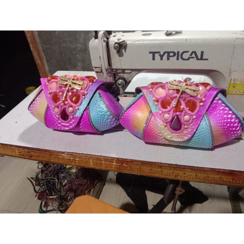 Tas Kulit Ular Piton Asli Wanita CLUTCH KULIT ULAR PITON