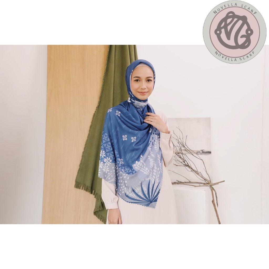 IZZATI BIRU | THE NOVELLA SCARF (Superfine Voal Hijab Premium)