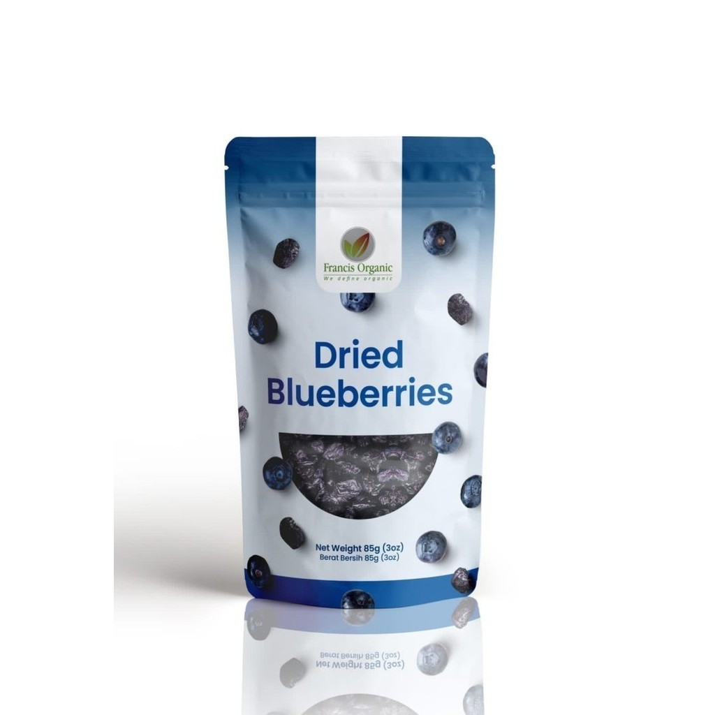 

Francis Organic Dried Blueberries 85gr (3oz) / Bluberry Kering