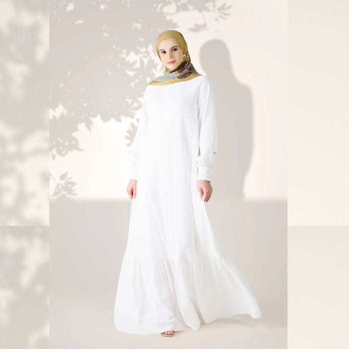 Dress Muslim Mandjha Ivan Gunawan - Glitz White Dress | Abaya gamis - S