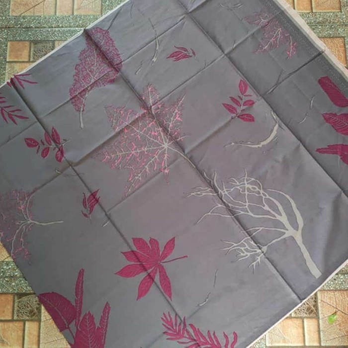 Kain Batik SOLO Motif ECOPRINT Daun ABU Kode : 81