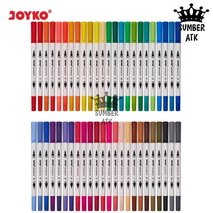 

PROMO!! -Color Brush Pen Pena Kuas Warna Joyko CLP-40 48 Warna Color