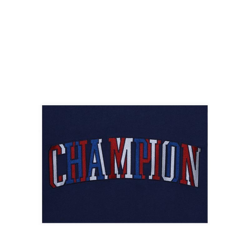 Champion Multicolor Script Logo Men's Tshirt - Navy