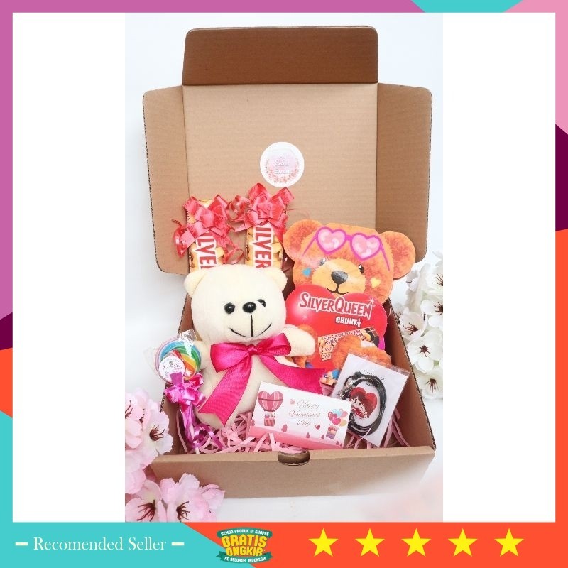 

Hampers Boneka Murah Wisuda Valentine Anniversary Wedding Pernikahan / gift box chunky bear silverqueen viral‼kado anniversary/kado ulang tahun/kado valentine
