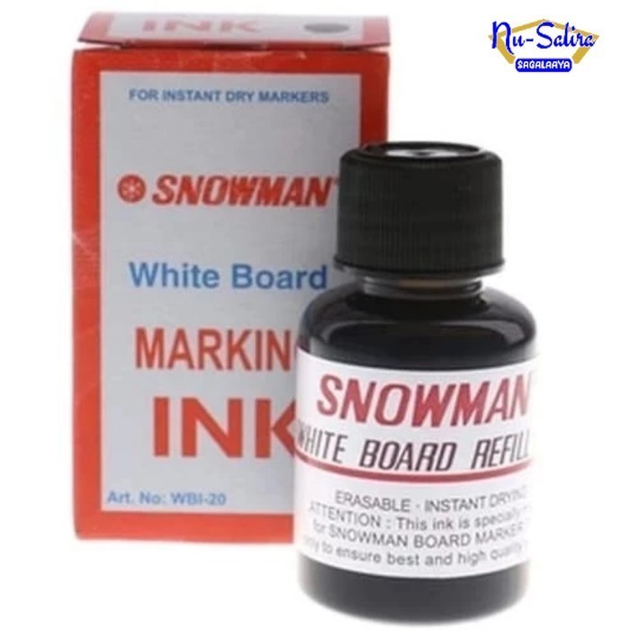 

Refil Spidol Snowman White Board - Hitam Nu-Salira