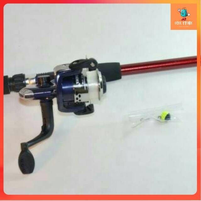 Peralatan Pancing / 1 set alat pancing / joran + rel + senar + kail / Tegek , ril  real