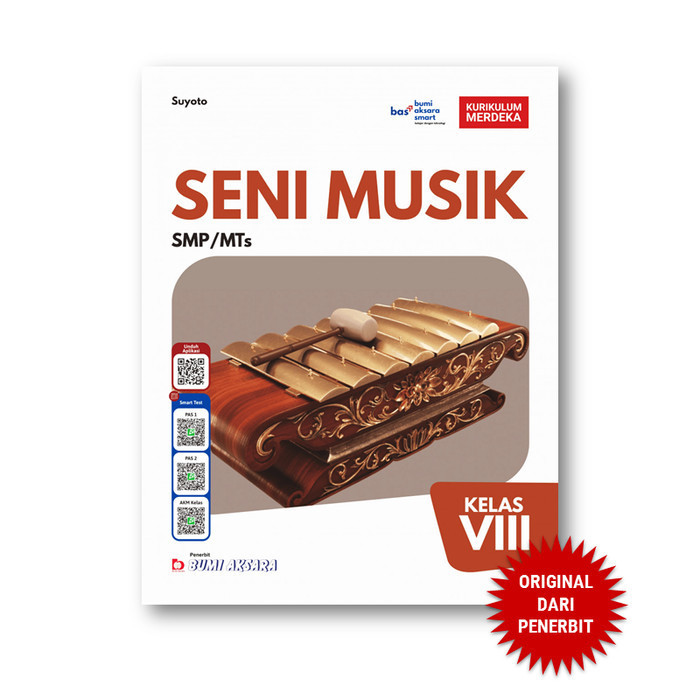 Seni Musik Kelas VIII SMP Kurikulum Merdeka - Bumi Aksara BUPEL BUMI AKSARA