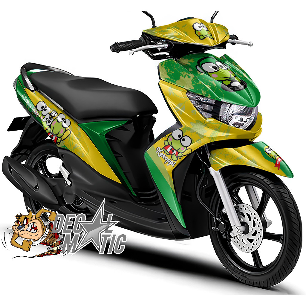 Stiker Motor Mio Soul Full Body Decal Soul GT 115 SOUL GT 125 Full Body - Keroppi 1