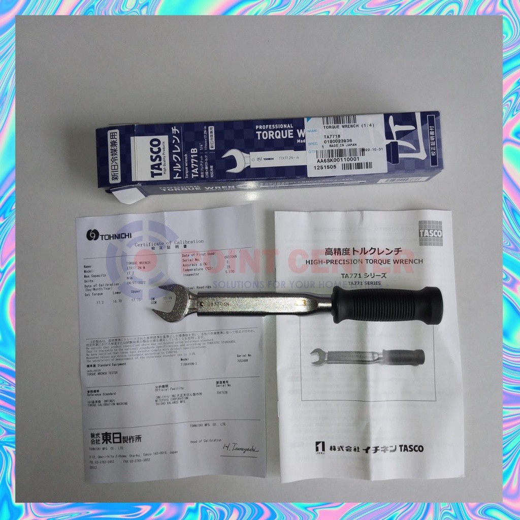 TERLARIS DAIKIN TASCO KUNCI TORSI AC 1/4 TAS0035 / TA771B TORQUE WRENCH