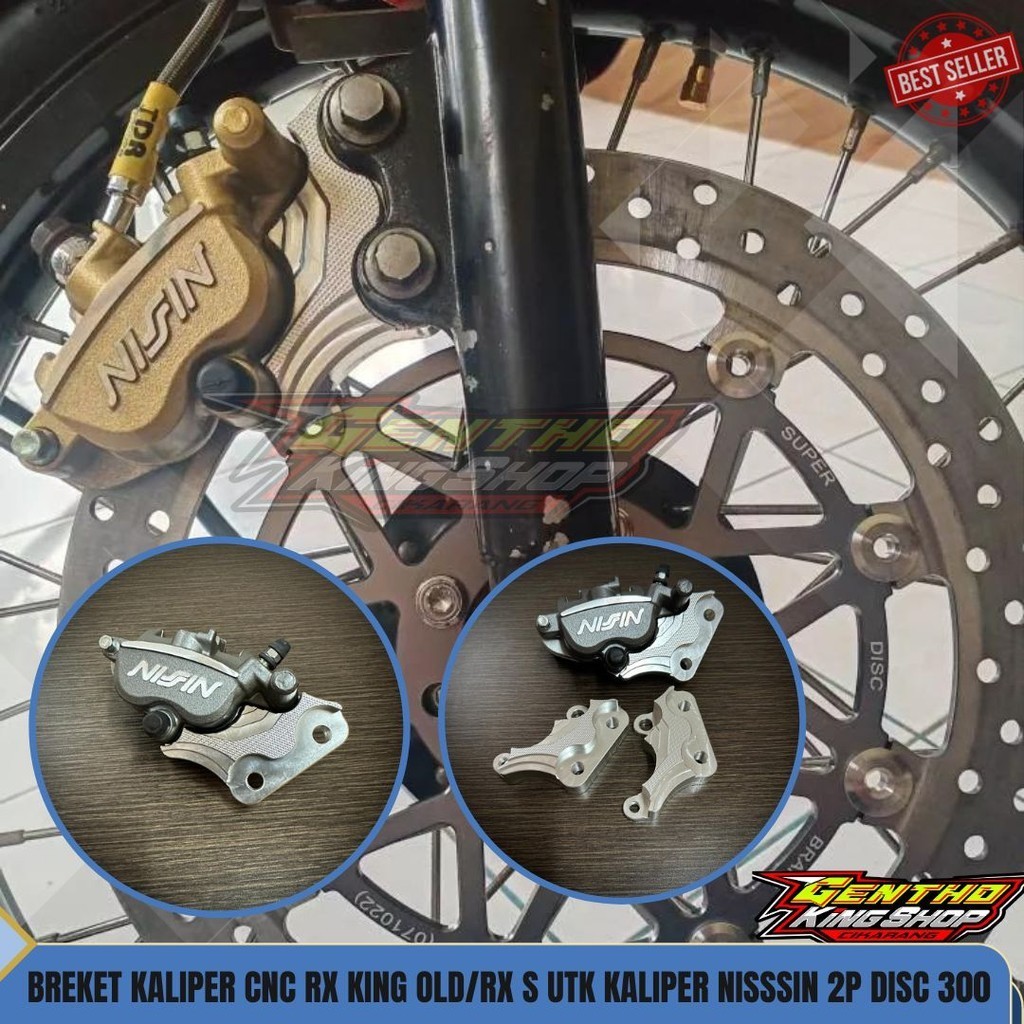BREKET BRIKET CNC KALIPER NISSIN 2P RX KING LAMA/OLD RX SPESIAL
