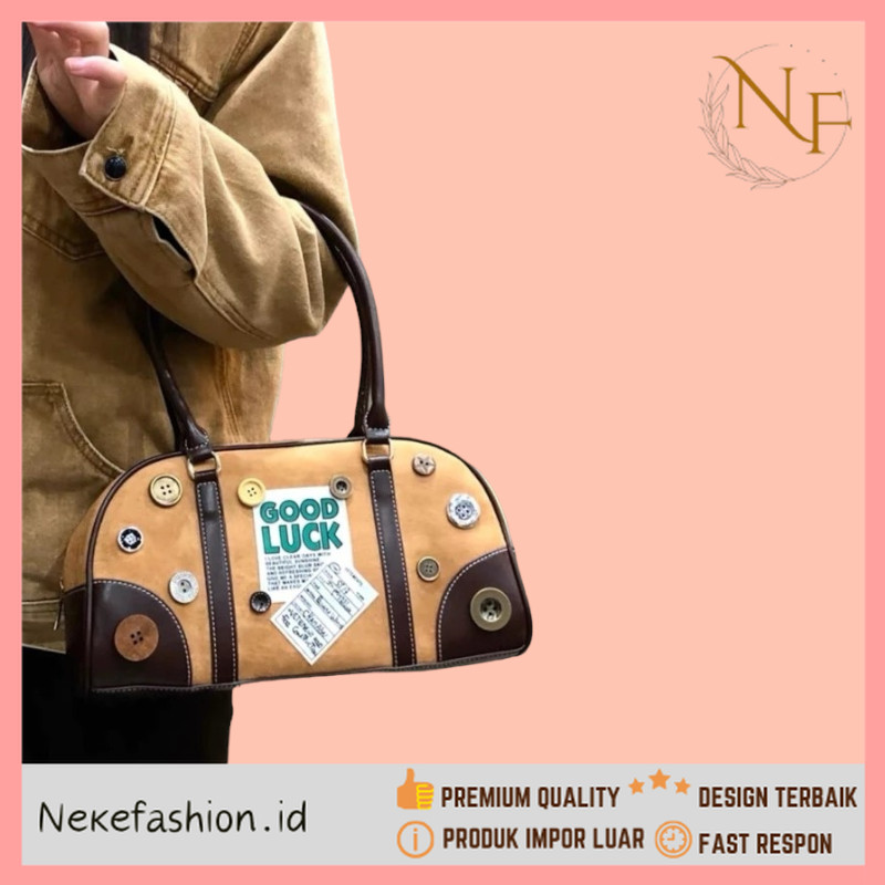 NEKE FASHION Premium Kualitas - Tas Wanita Besar tas Wanita Lucu Tas Wanita Unik Tas Wanita Coklat T