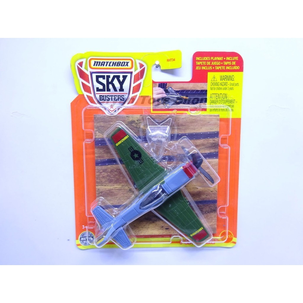 Matchbox Sky Busters P-51 Mustang Hijau