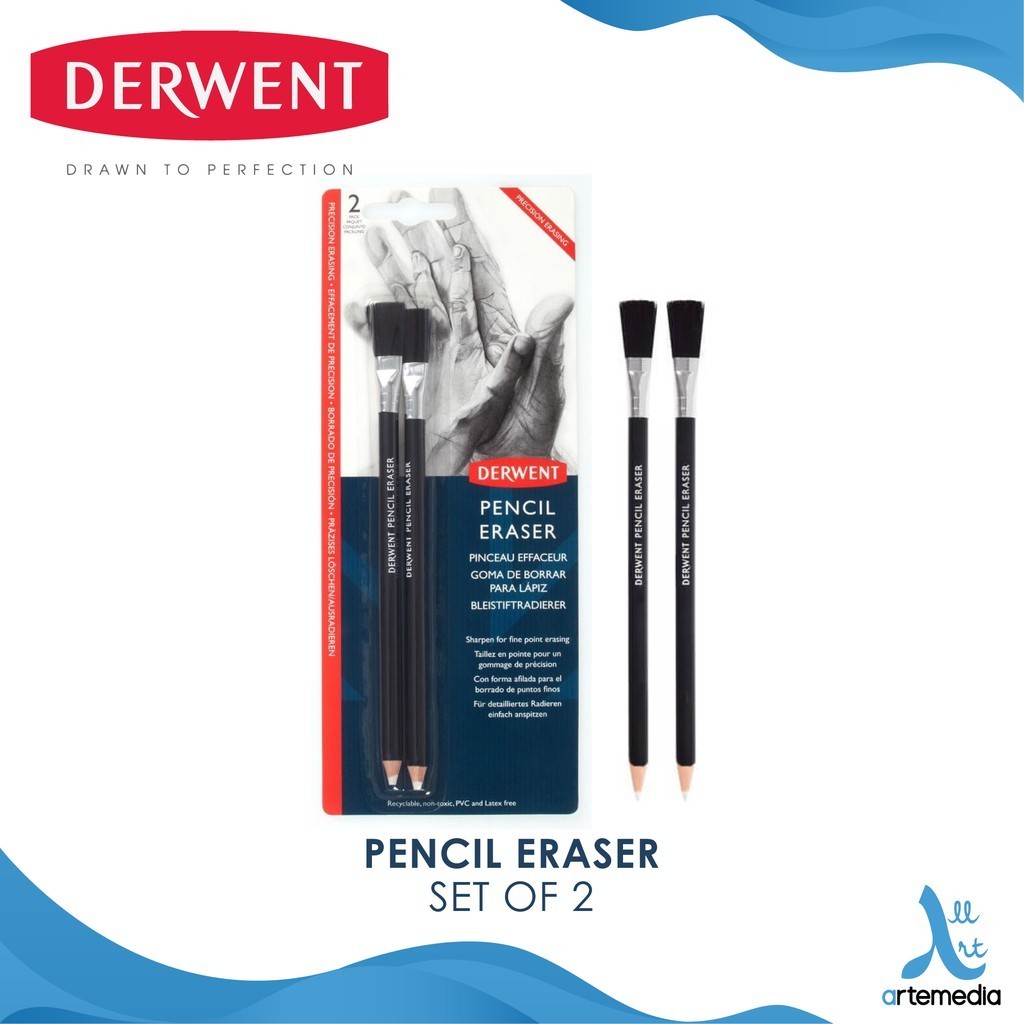 

Derwent Pencil Eraser Set 2 Blister Pack Penghapus Pensil