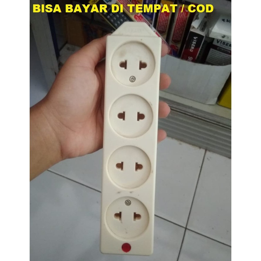 STOP KONTAK 4 LUBANG / STOP KONTAK 4 LUBANG MEREK CAHAYA / STOP KONTAK TERBAGUS