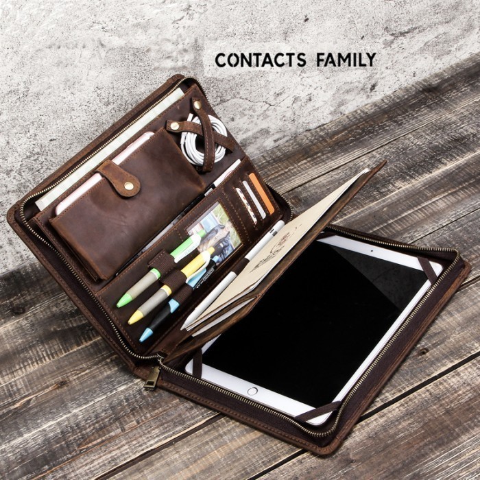 Organizer Leather Tas iPad Pro 11 Inch Case Kerja Tablet Sleeve