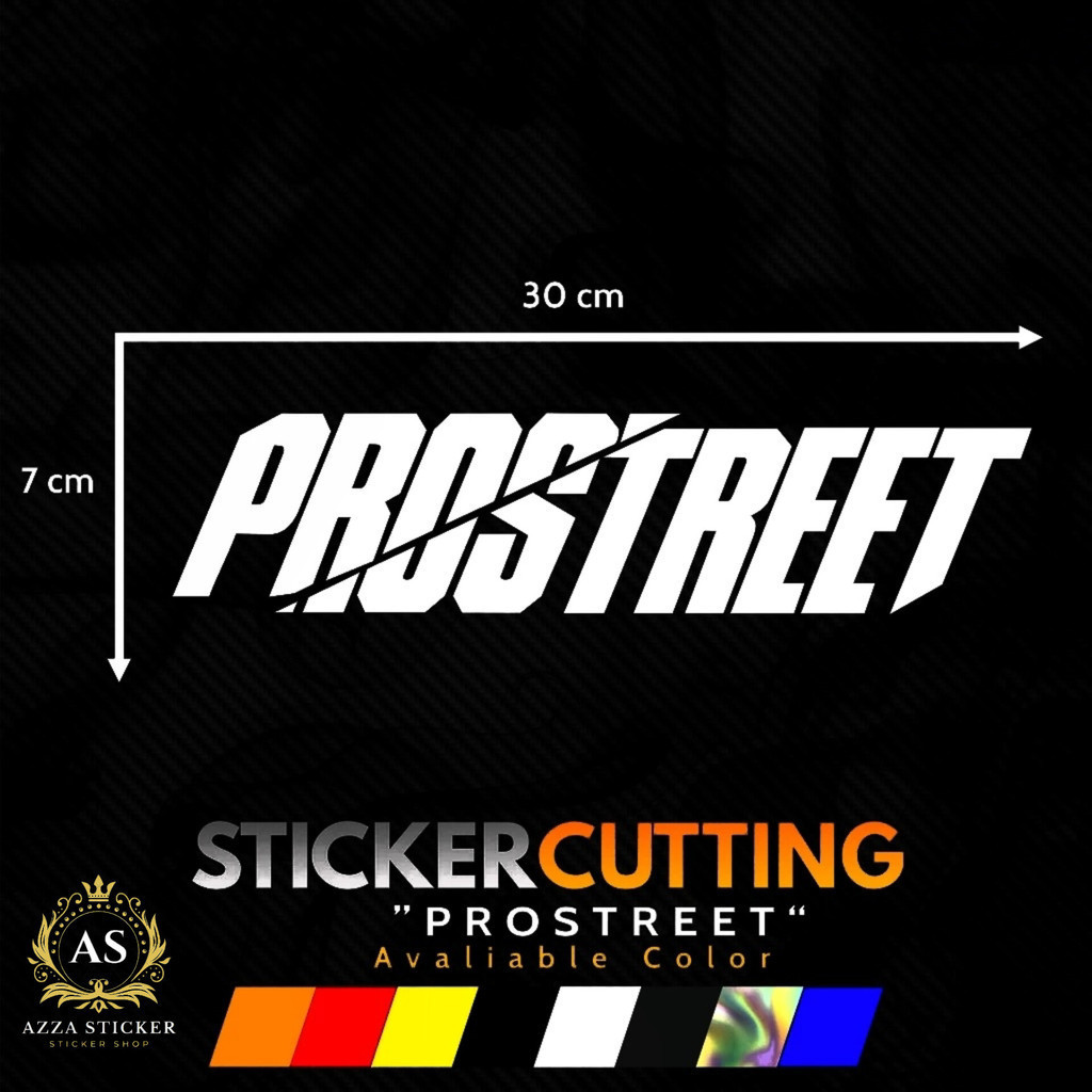 STICKER PROSTREET UKURAN BESAR STIKER CUTTING