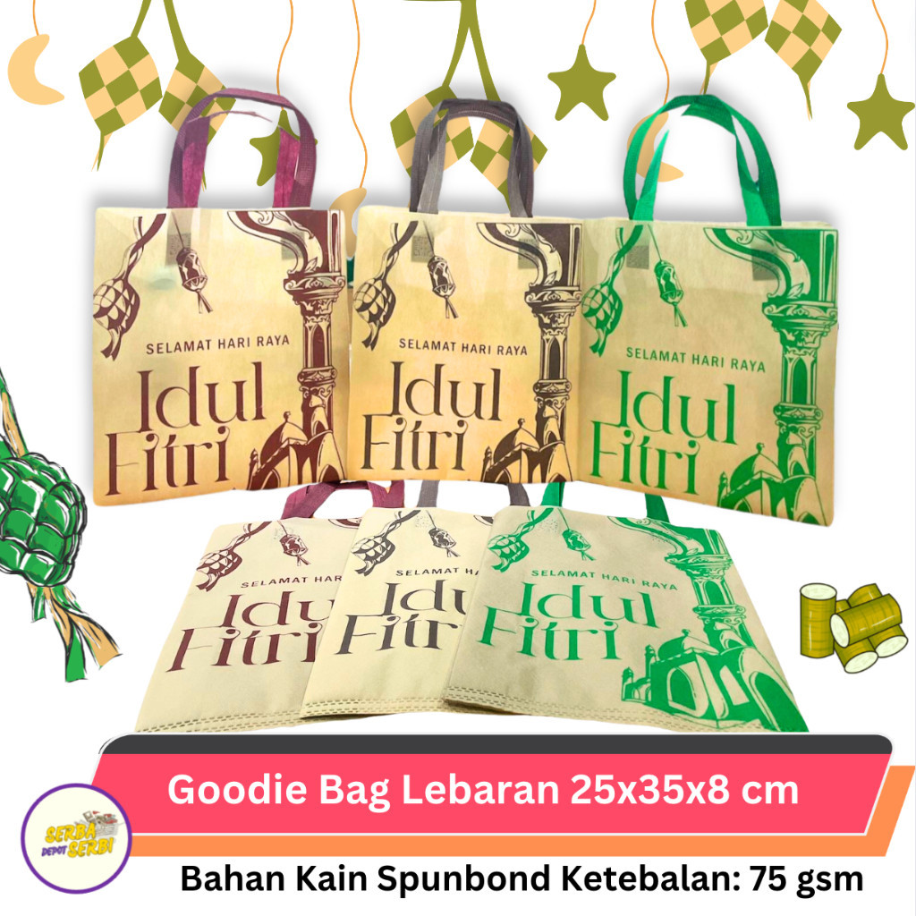 

Goodie Bag Tas Lebaran Hari Raya Idul Fitri Untuk Bingkisan Souvenir Snack