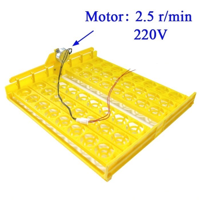 48 Egg Tray Motor Rak Pemutar Penetas Telur Mesin Tetas Inkubator 220V